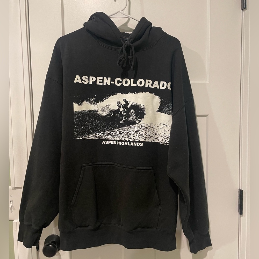John Galt Black Aspen Colorado Hoodie